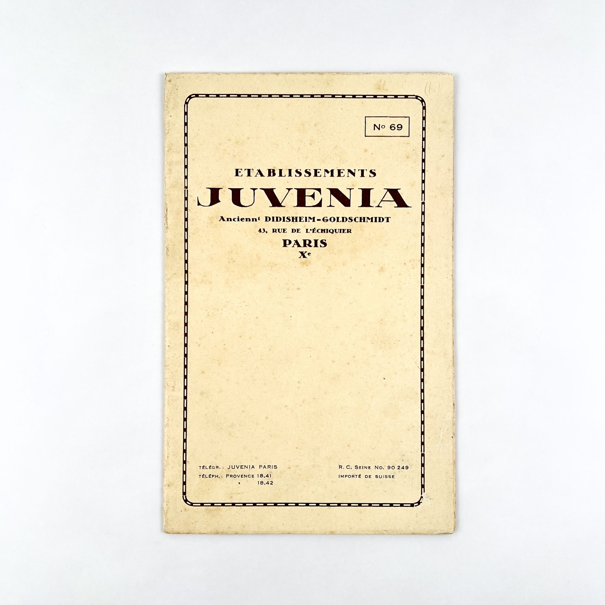 CATALOGUE ETABLISSEMENTS JUVENIA CIRCA 1930 – Image 2