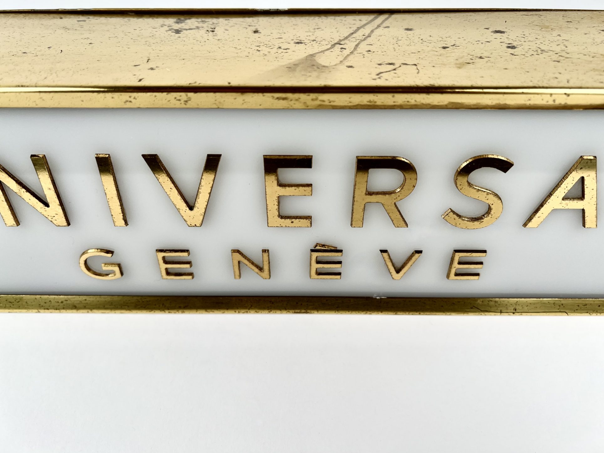 UNIQUE ENSEIGNE LUMINEUSE UNIVERSAL GENÈVE CIRCA 1960 – Image 5