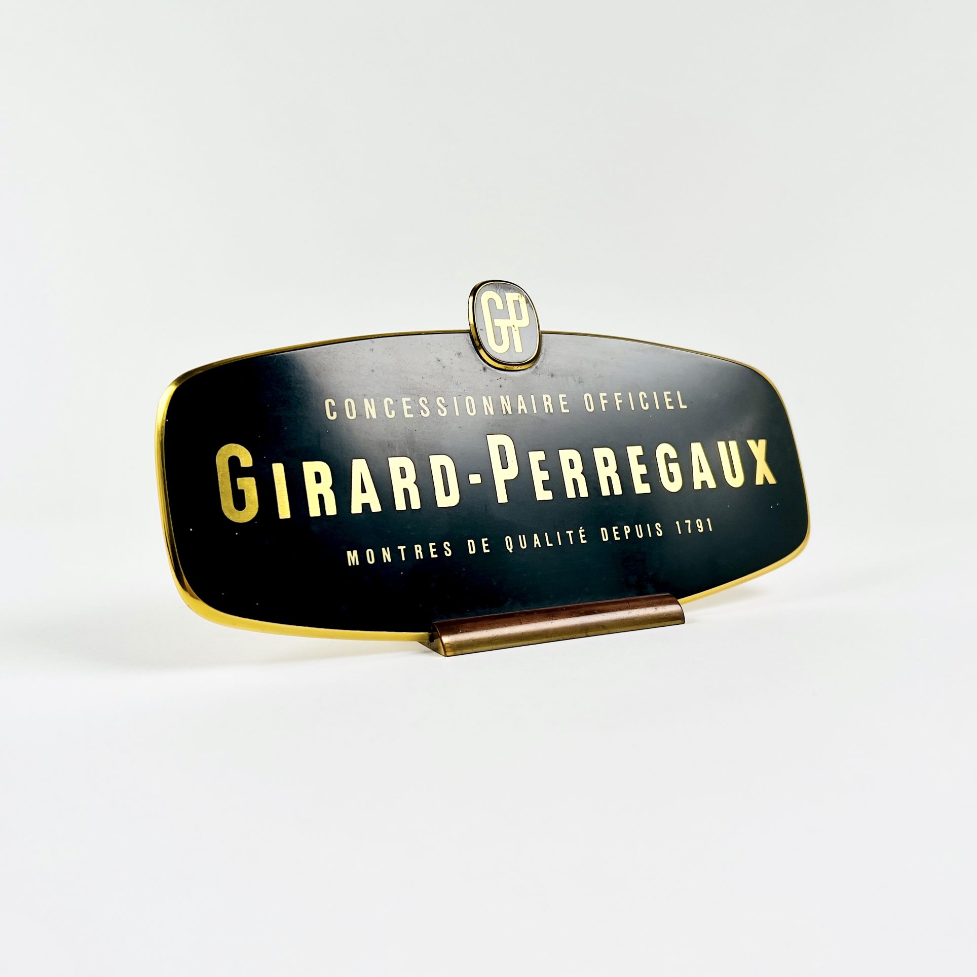 PLAQUE PUBLICITAIRE GIRARD PERREGAUX CIRCA 1960 – Image 3