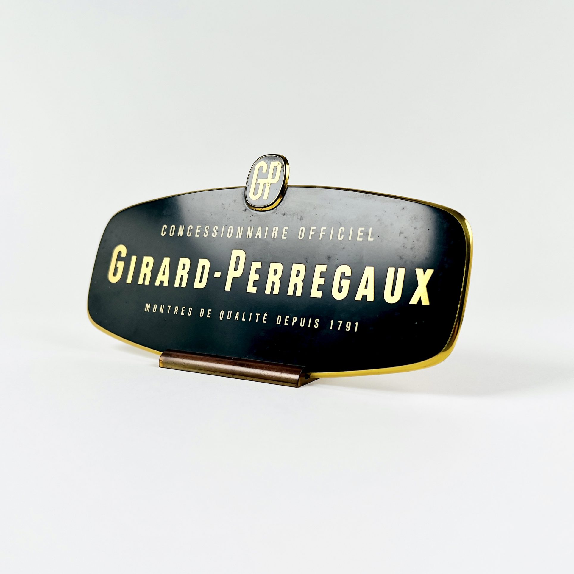 PLAQUE PUBLICITAIRE GIRARD PERREGAUX CIRCA 1960 – Image 2