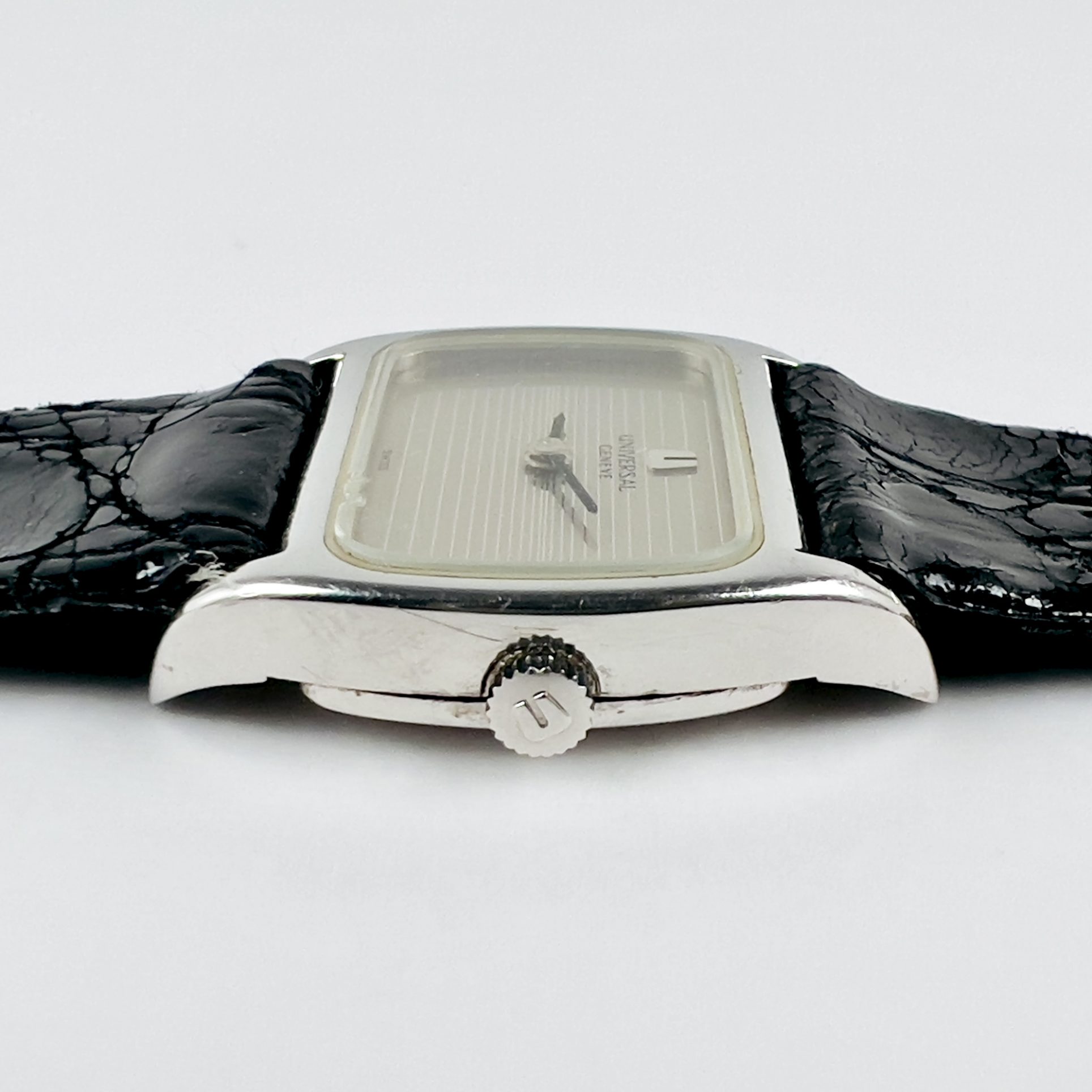 MONTRE FEMME UNIVERSAL GENÈVE STRIPE DIAL CIRCA 1970 – Image 5