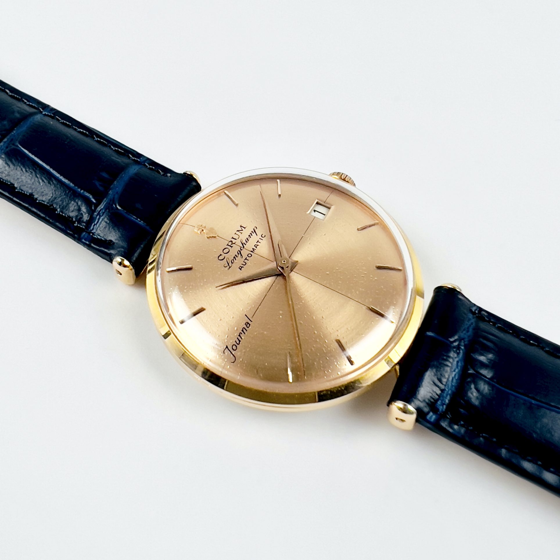 MONTRE CORUM "LONGCHAMP" AUTOMATIC JOURNAL CA. 1960 – Image 2